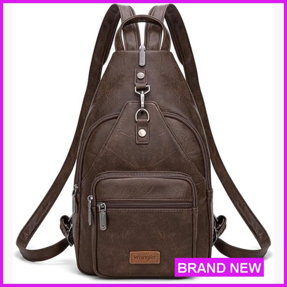 Vintage Convertible Backpack Purse Adjustable Strap Western Casual Chic